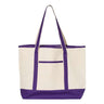 Q-Tees - Mens Q1500 34.6L Large Canvas Deluxe Tote