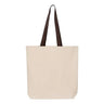 Q-Tees - Mens Q4400 11L Canvas Tote With Contrast-Color Handles