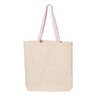 Q-Tees - Mens Q4400 11L Canvas Tote With Contrast-Color Handles
