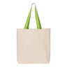 Q-Tees - Mens Q4400 11L Canvas Tote With Contrast-Color Handles