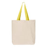 Q-Tees - Mens Q4400 11L Canvas Tote With Contrast-Color Handles