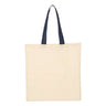 Q-Tees - Mens Qtb6000 Economical Tote With Contrast-Color Handles