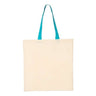 Q-Tees - Mens Qtb6000 Economical Tote With Contrast-Color Handles