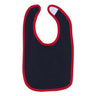 Rabbit Skins - Infants 1004 Contrast Trim Premium Jersey Bib