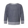 Rabbit Skins - Kids 2279 Harborside MÃ©lange French Terry Long Sleeve With Elbow Patches