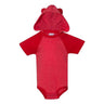 Rabbit Skins - Infants 4417 Fine Jersey Short Sleeve Raglan Bodysuit With Hood & Ears