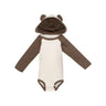 Rabbit Skins - Infants 4418 Fine Jersey Character Hooded Long Sleeve Bodysuit With Ears