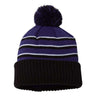 Richardson - Mens 134 Stripe Pom Cuffed Beanie