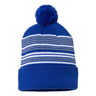 Sportsman - Mens Sp60 12" Striped Pom-Pom Knit Beanie