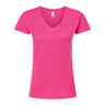 Tultex - Womens 214 Slim Fit Fine Jersey V-Neck T-Shirt