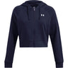 Under Armour - Womens Rival Fleece Crop Fz T Shirt