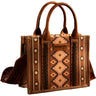 Wrangler Southwestern Print Small Canvas Tote/Crossbody Bag