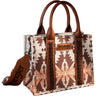 Wrangler Southwestern Print Small Canvas Tote/Crossbody Bag