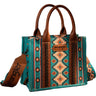 Wrangler Southwestern Print Small Canvas Tote/Crossbody Bag
