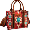 Wrangler Southwestern Print Small Canvas Tote/Crossbody Bag
