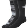 Hurley - Mens 3Pk Mens Half Terry Crew Sock
