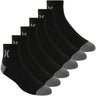 Hurley - Mens 6Pk Mens 1/2 Terry Qtr Crew Sock