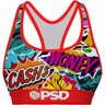 Psd Underwear - Womens Comic Bank Sports Bra