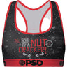 Psd Underwear - Womens Elf Nut Cracker Blk Sports Bra