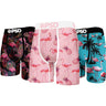 Psd Underwear - Mens Flamingo Jungle 3-Pack Boxer Briefs