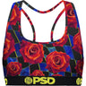 Psd Underwear - Womens Floral Racer Sports Bra