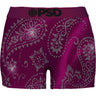 Psd Underwear - Womens Fuschia Ice Paisley Boy Shorts