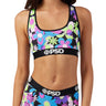Psd Underwear - Womens Hippie Floral Sports Bra