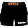 Psd Underwear - Womens Hooters Unfrm Blk Boy Shorts