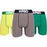 Psd Underwear - Mens Might Cotton 3-Pack Boxer Briefs