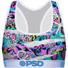 Psd Underwear - Womens Neon Jungle Sports Bra