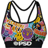 Psd Underwear - Womens Peace Love Playboy Sports Bra