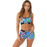 Psd Underwear - Womens Pop Roses Sports Bra