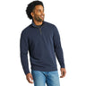 Life Is Good - Mens Solid French Terry Quarter Zip Sweatshirt