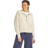Life Is Good - Womens Solid French Terry Quarter Zip Sweatshirt