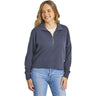 Life Is Good - Womens Solid French Terry Quarter Zip Sweatshirt