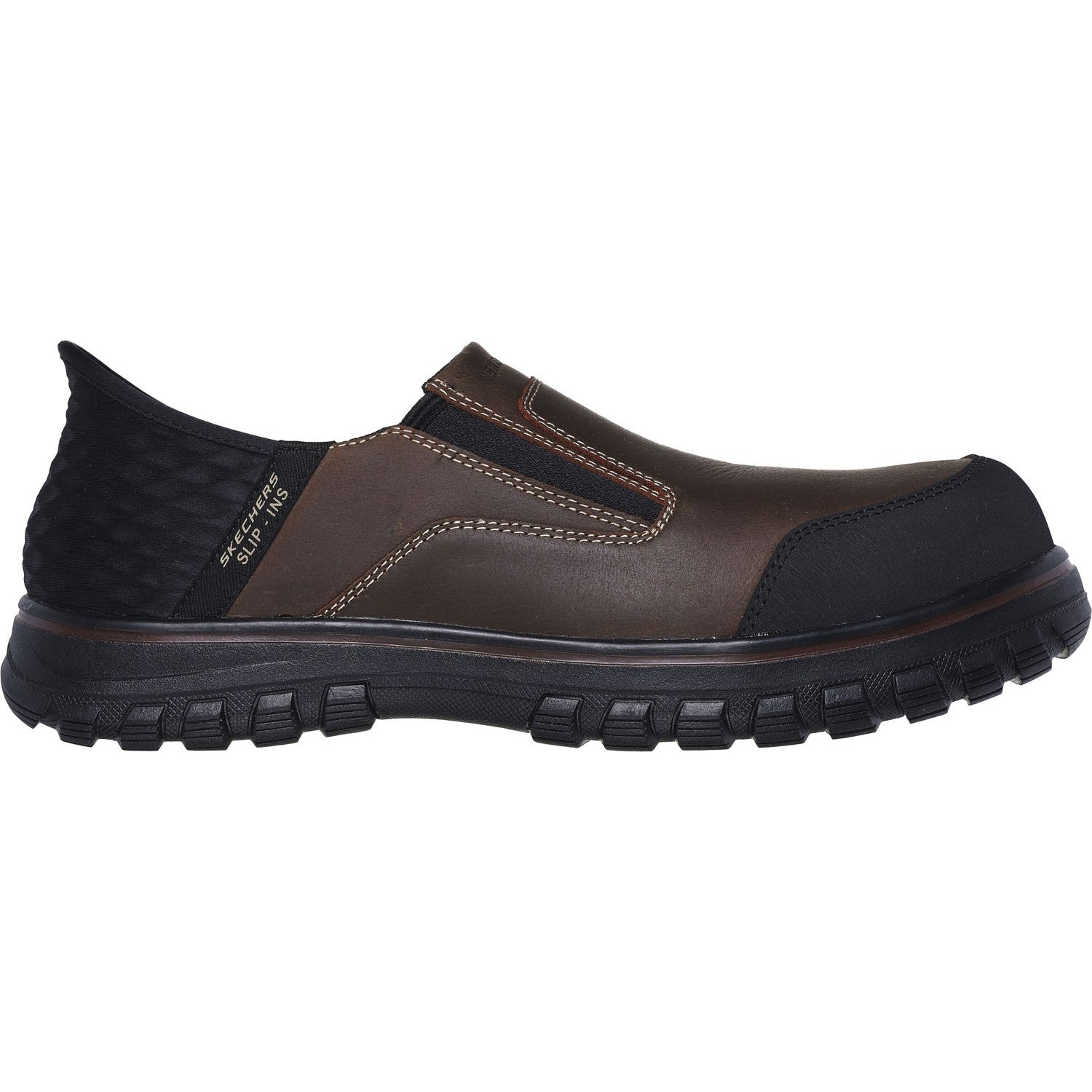 skechers dress shoes Skechers Work Slip-Ins: Mccoll-Loeman 11 Men's Brown