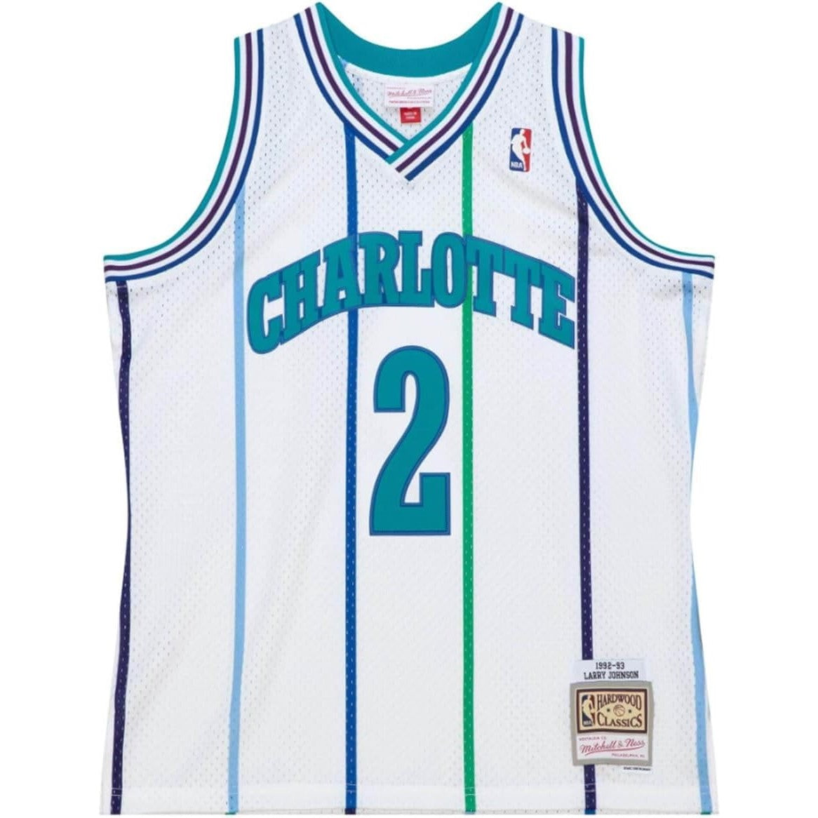 Mitchell And Ness - Charlotte Hornets Mens Nba White 1992 Larry Johnso Dress Code Mitchell And Ness - Charlotte Hornets Mens Nba White 1992 Larry Johnso Dress Code
