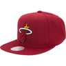 Mitchell And Ness - Mens Miami Heat Nba Team Ground 2.0 Snapback Hat