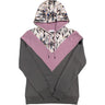 Hooey - Womens Berkley Aztec Chevron Pattern Hoodie With Kangaroo Pocket And Internal Phone Pocket