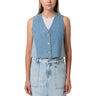 Mavi - Womens Peony Blocking Upcycle Jean Vest