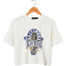Junk Food - Womens Ravens Mock Neck Crop T-Shirt