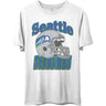 Junk Food - Unisex Seahawks Throwback Helmet T-Shirt