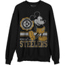 Junk Food - Unisex Steelers Mickey Crew Fleece Top