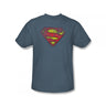 Superman - Inside Shield Adult T-Shirt In Slate