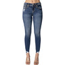 Miss Me - Womens Mid-Rise Crop Skinny Jeans