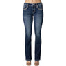 Miss Me - Womens 32" Wing Pocket Mid-Rise Bootcut Jeans