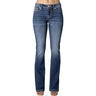 Miss Me - Womens 34" Squin Wing Mid-Rise Bootcut Jeans