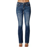 Miss Me - Womens 32" Western Mid-Rise Slim Bootcut Jeans
