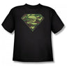 Superman - Camo Logo Big Boys T-Shirt In Black
