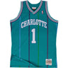 Mitchell And Ness - Charlotte Hornets Mens Nba Swingman Road 92 Muggsy Bogues Jersey